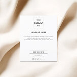Flyer Logotipo Mínimo de Marketing Comercial Negro<br><div class="desc">Un simple volante de negocios.</div>