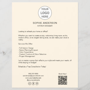 Flyer Logotipo personalizado moderno profesional empresa