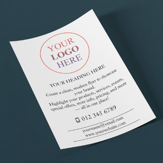 Flyer Logotipo Promocional Personalizado – Sin Pedido Mí