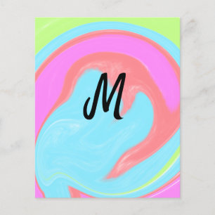 Flyer logotipo simple mínimo de monograma cocción person