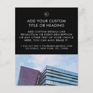 Flyer Logotipo y foto de negocios de Personalizado Minim