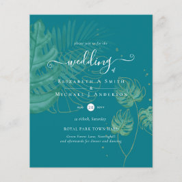 Flyer Los amantes de la naturaleza Boda Foral Greenery R