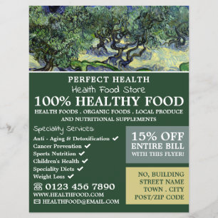 Flyer Los Olivos, Van Gogh, Health Food Store