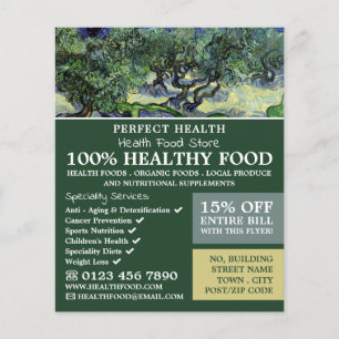 Flyer Los Olivos, Van Gogh, Health Food Store