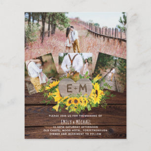 Flyer Lowest Budget Rustic Sunflowers Wedding