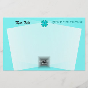 Flyer Lt Blue / Clover Ribbon Verde azulado por Kenneth