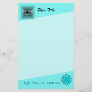 Flyer Lt Blue / Clover Ribbon Verde azulado por Kenneth