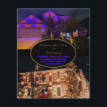 Flyer Luces de navidad o LED permanente al aire libre<br><div class="desc">Navidades Ilustra dos Fotos en el Volante de Instalación. Instalación cambiable de color LED al aire libre o de vacaciones.</div>