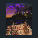 Flyer Luces de navidad o LED permanente al aire libre<br><div class="desc">Navidades Ilustra dos Fotos en el Volante de Instalación. Instalación cambiable de color LED al aire libre o de vacaciones.</div>