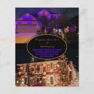 Flyer Luces de navidad o LED permanente al aire libre