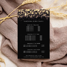 Flyer Luces doradas | Precios y servicios