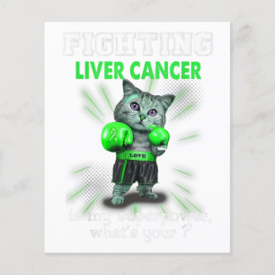 Flyer Lucha contra el cáncer de hígado de gato