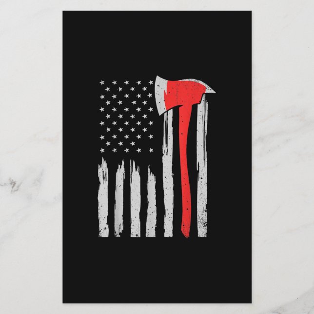 Flyer Luchador rojo de bandera estadounidense contra inc (Frente)