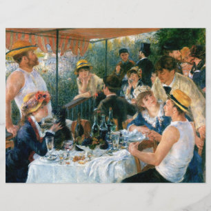 Flyer Luncheon de Renoir del Fiesta del barco (1881)