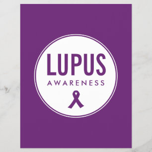Flyer Lupus Awareness Ribbon Purple