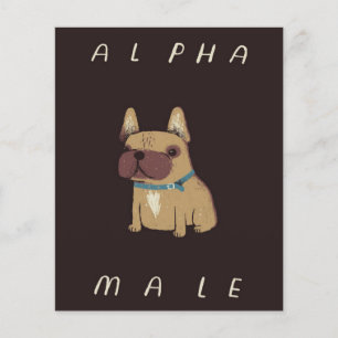 Flyer Macho Alfa Bulldog Regalo para Amantes de Bulldo