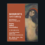 Flyer Madonna De Edvard Munch, Art Dealer, Gallery<br><div class="desc">Madonna de Edvard Munch,  Art Dealer,  Galería Publicitaria Volante de The Business Card Store.</div>