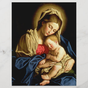 Flyer Madonna y niño Jesús - Sassoferrato