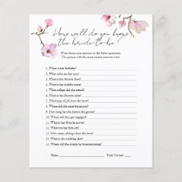 Flyer Magnolia acuarela conoce el juego de la ducha de n