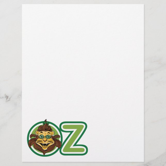 Flyer Mago de la cosecha de Oz, León en la letra O (Frente)