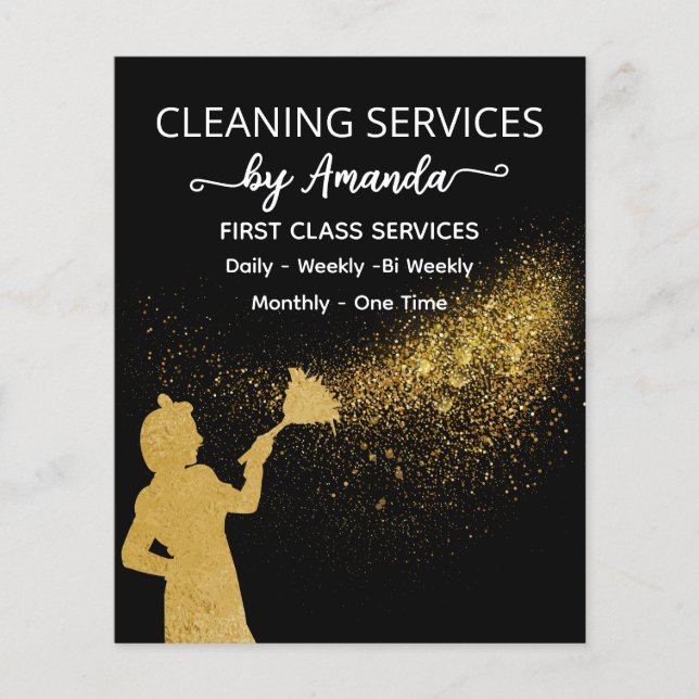 Flyer  Maid Gold Dust Cleaning Service (Frente)