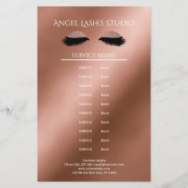 Flyer Makeup Artist Eyelash Extensions beidseitig