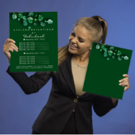 Flyer Makeup Hair Salon Woodland Eucalyptus Organic