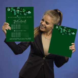 Flyer Makeup Hair Salon Woodland Eucalyptus Organic