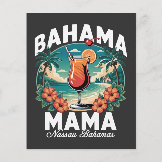 Flyer Mamá Bahamas Nassau (Frente)