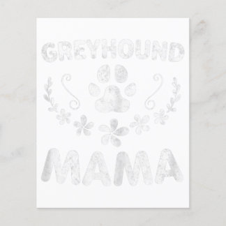 Flyer Mamá de Greyhound italiana con su mamá Divertida P