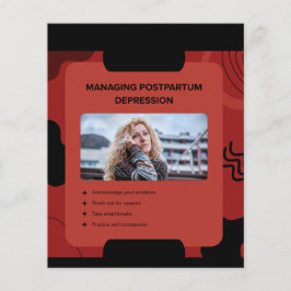 Flyer Managing Postpartum Depression Awareness Design