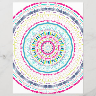 Flyer mandala colorido