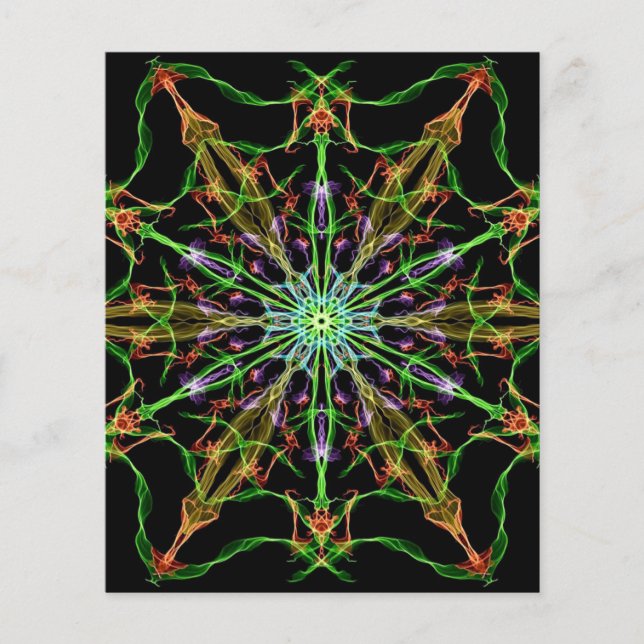 Flyer Mandala web de Alien Spider| Regalos de araña (Frente)