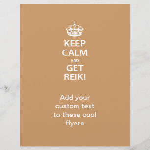 Flyer Mantén la calma y consigue Reiki