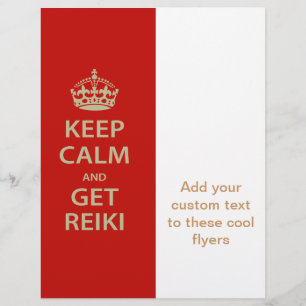 Flyer Mantén la calma y consigue Reiki
