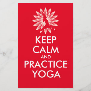 Flyer Mantén la calma y practica yoga