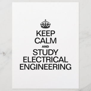 FLYER MANTENER LA CALMA Y ESTUDIAR LA INGENIERÍA ELÉCTRI