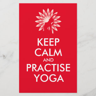 Flyer Mantener la calma y practicar yoga