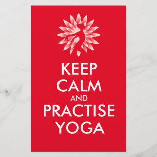 Flyer Mantener la calma y practicar yoga