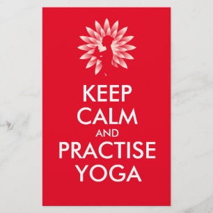 Flyer Mantener la calma y practicar yoga