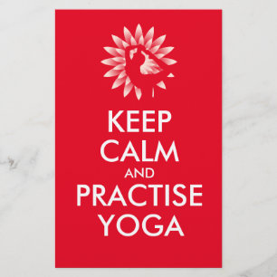 Flyer Mantener la calma y practicar yoga