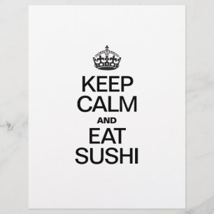 FLYER MANTENGA LA CALMA Y COME SUSHI