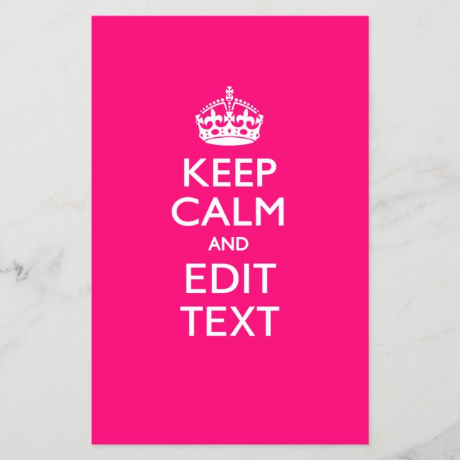 Flyer MANTENGA LA CALMA Y TOME SU Texto en ROPA (Frente)