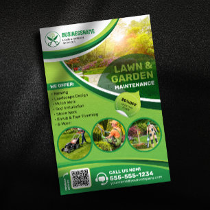 Flyer Mantenimiento del césped y el jardín Recorte Paisa