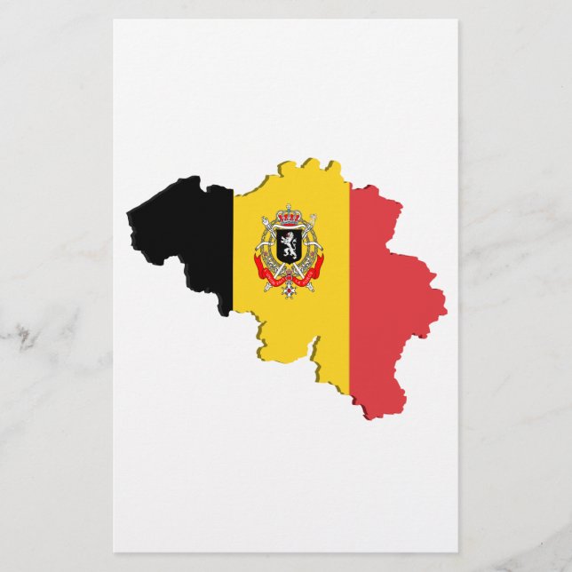 Flyer Mapa de Bélgica (Frente)