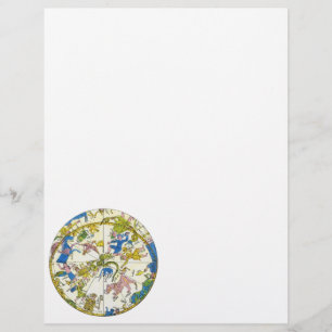 Flyer Mapa de estrellas de constelaciones antiguas celes