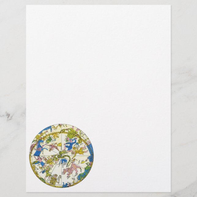 Flyer Mapa de estrellas de constelaciones antiguas celes (Frente)