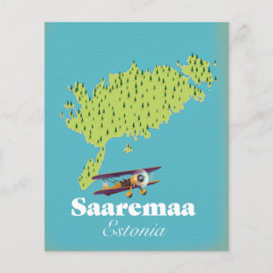 Flyer Mapa de Saaremaa Estonia