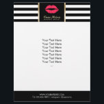 Flyer Maquillaje Artista Rojo Lips Moderno Stripes Salon<br><div class="desc">Artista De Maquillaje Rojo Lips Brochures Modern Stripes Salon.</div>
