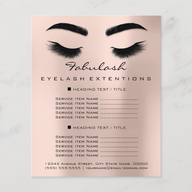 Flyer Maquillaje Artista Salón de Belleza Volador SPA Ru (Frente)
